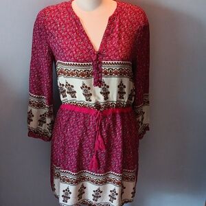 Entro boho floral long sleeve dress